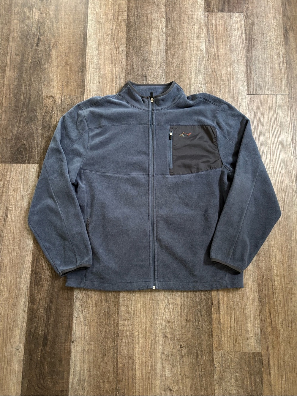 Greg Norman for Tasso Elba Fleece Zip-Up Jacket in Slate Blue